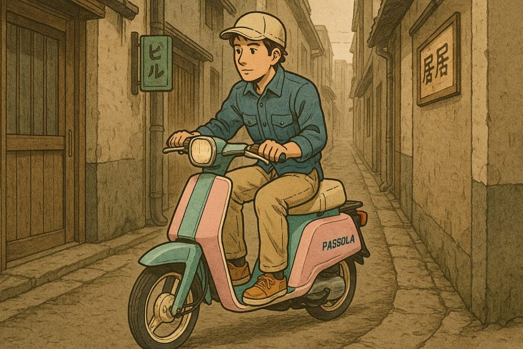 街中を走るパッソーラ