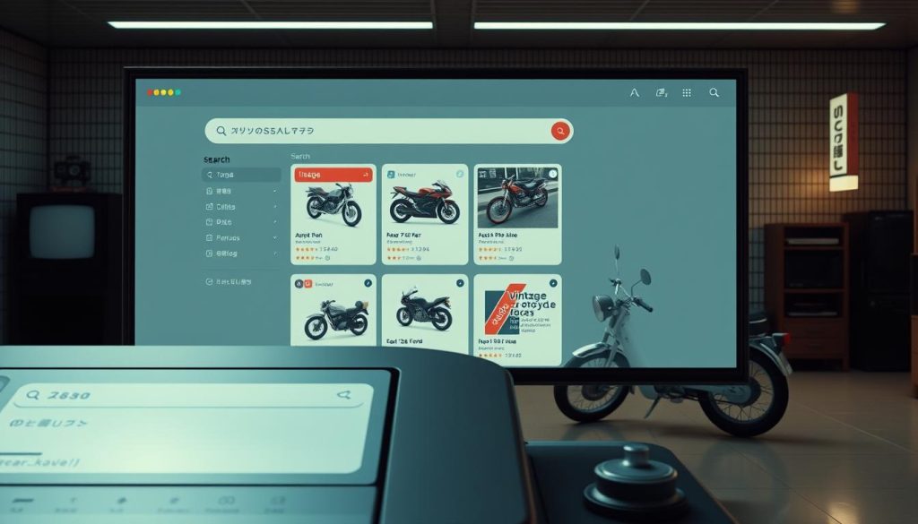 オンラインマーケット検索画面 オンラインマーケット検索画面