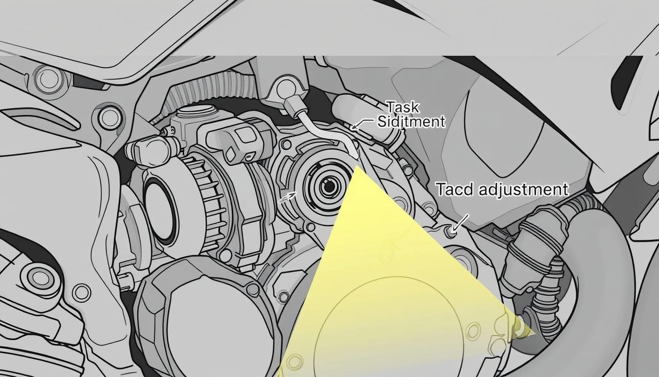 ドゥカティのアイドリング調整