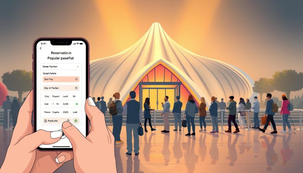人気パビリオンの予約方法 人気パビリオンの予約方法