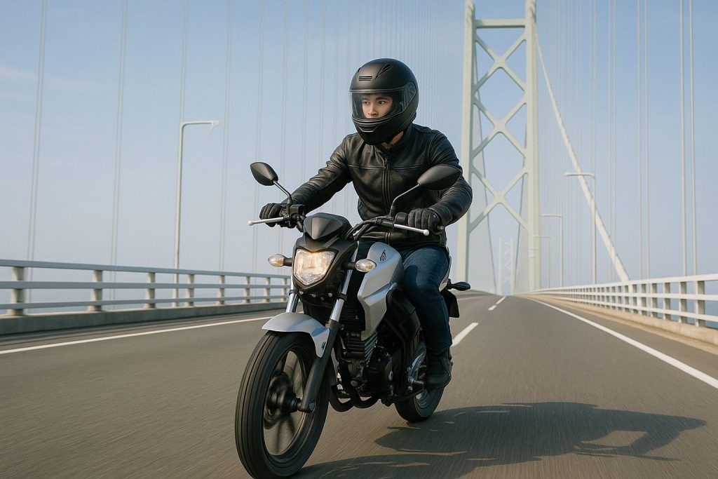 明石海峡を走る画像